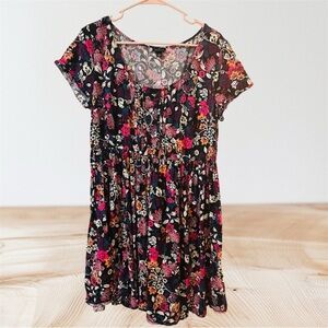 Torrid Floral Short Sleeve Dress